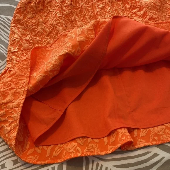 THML orange tiered babydoll dress - Picture 6 of 10